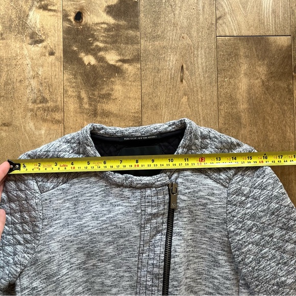 Maison Scotch Scotch & Soda Quilted Grey Moto Jacket - Picture 6 of 8